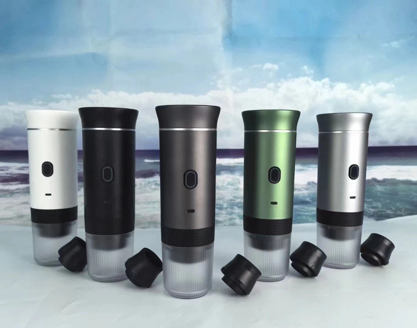 Portable Coffee Maker With Self- Heating  Travel Drip Capsule Coffee Espresso Machine  Mini Portable Cold Hot Brew Coffee Maker