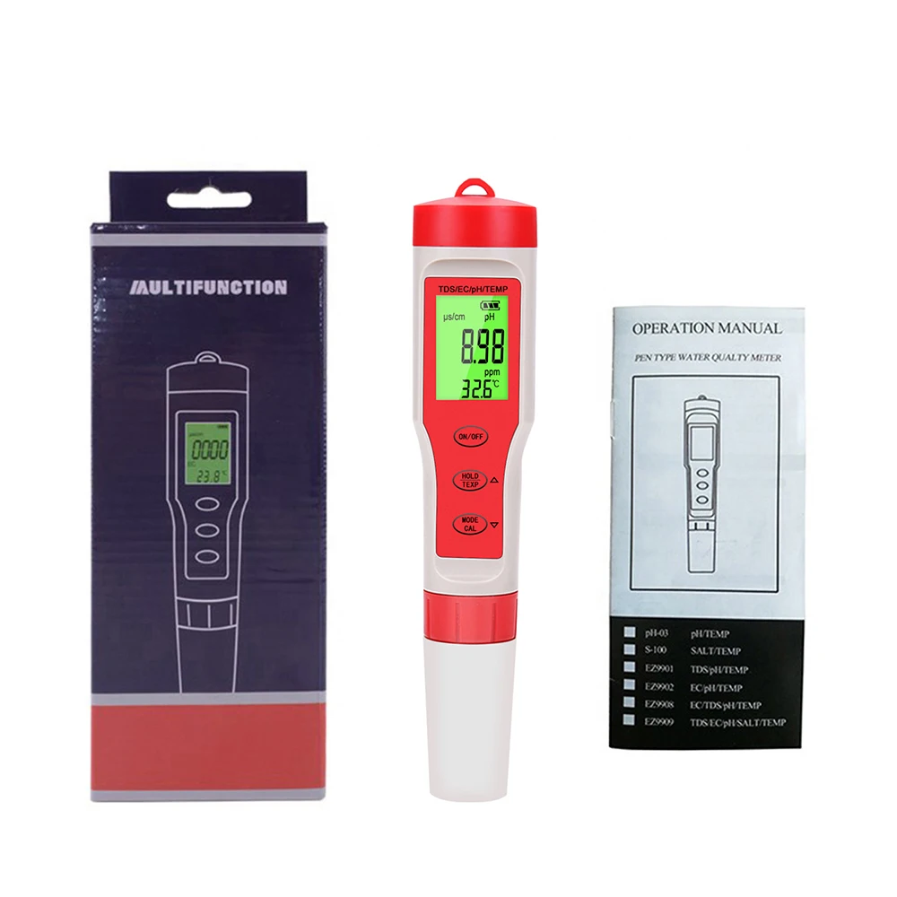 Imagem -06 - Noyafa-testador de Qualidade da Água com Lcd Digital Monitor para Piscinas Água Potável Aquários Aquários em Lcd Tds ce Temp Ez-9908 Ez-9908
