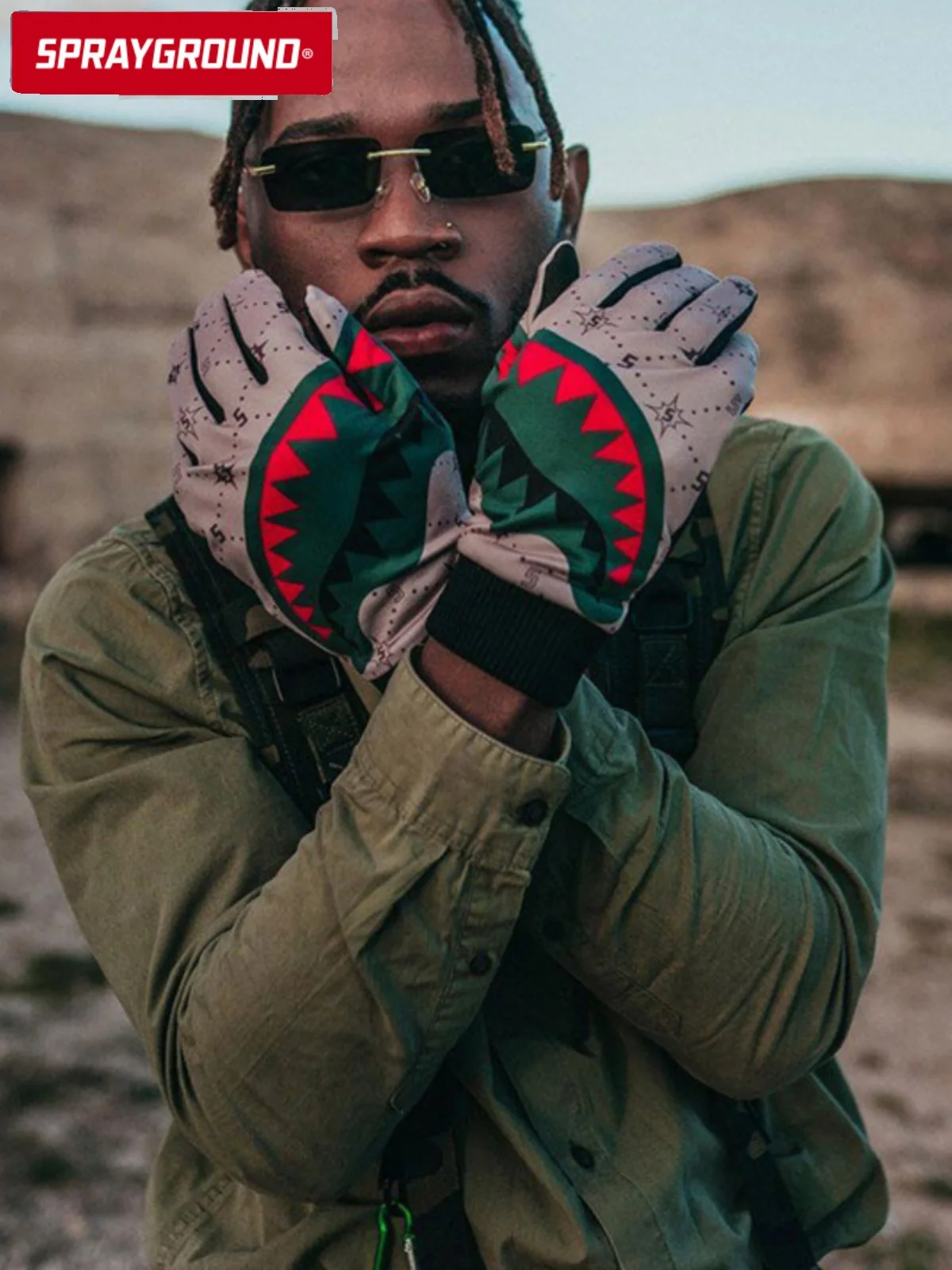 new-men's-faion-gloves-anti-slip-protection-touchscreen-ible-ark-mouth-sprayund-brand-polyester-fingered-gloves