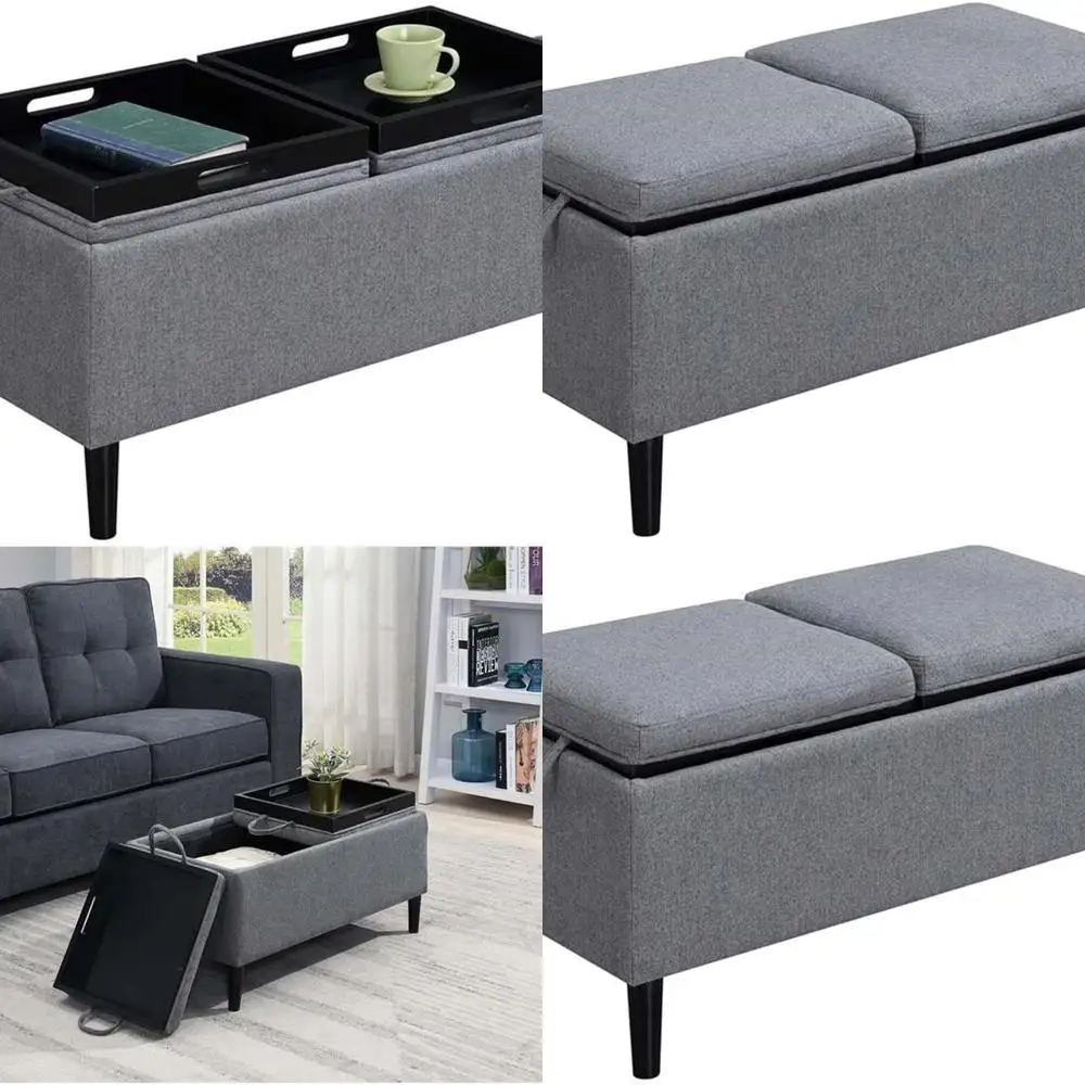 

Двусторонний поднос Магнолия Осман из мягкой серой ткани для удобного хранения