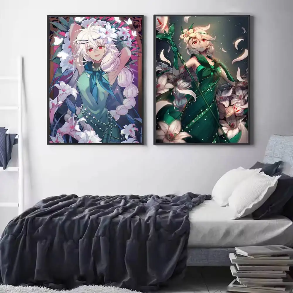 Run Kingdom White lily C-Cookie Poster HD Quality Wall Art Retro Posters For Home Room Wall Decor Self Adhesive