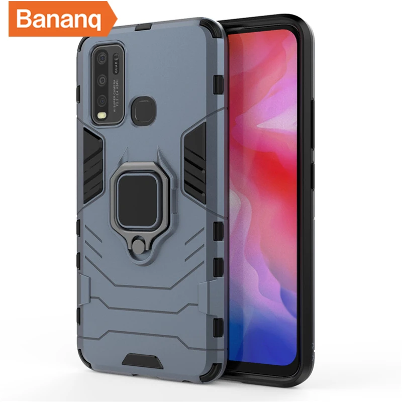 Bananq Shockproof Magnetic Ring Armor Cover For VIVO V9 V15 V17 V19 Neo V20 SE X20 X21 X21I X30 X60 X70 Y85 S1 Pro Plus Cases