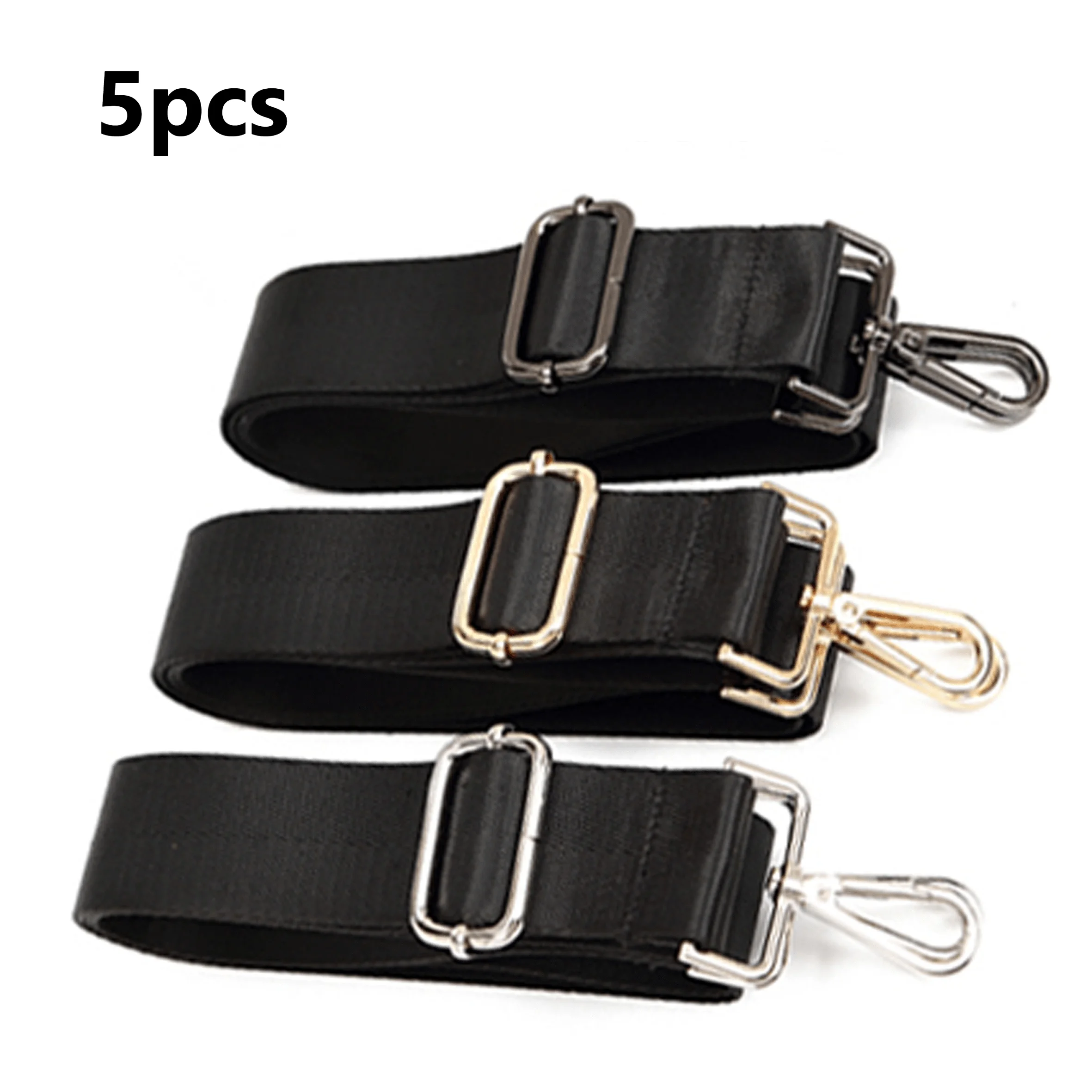 5pcs [Multi-Layer Durable Nylon Strap] Durable Nylon Bag Strap with Metal Buckles - Versatile Shoulder