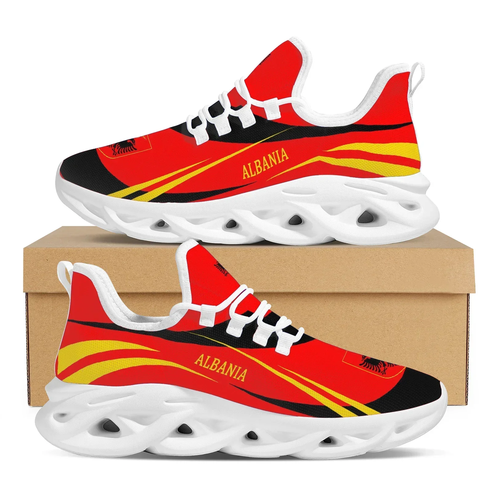 

Classic Chile Flag Design Mesh Flats Shoes Eagle Pattern Comfortable Lace-Up Sneakers Stylish Lightweight Walking Shoes Chaussur