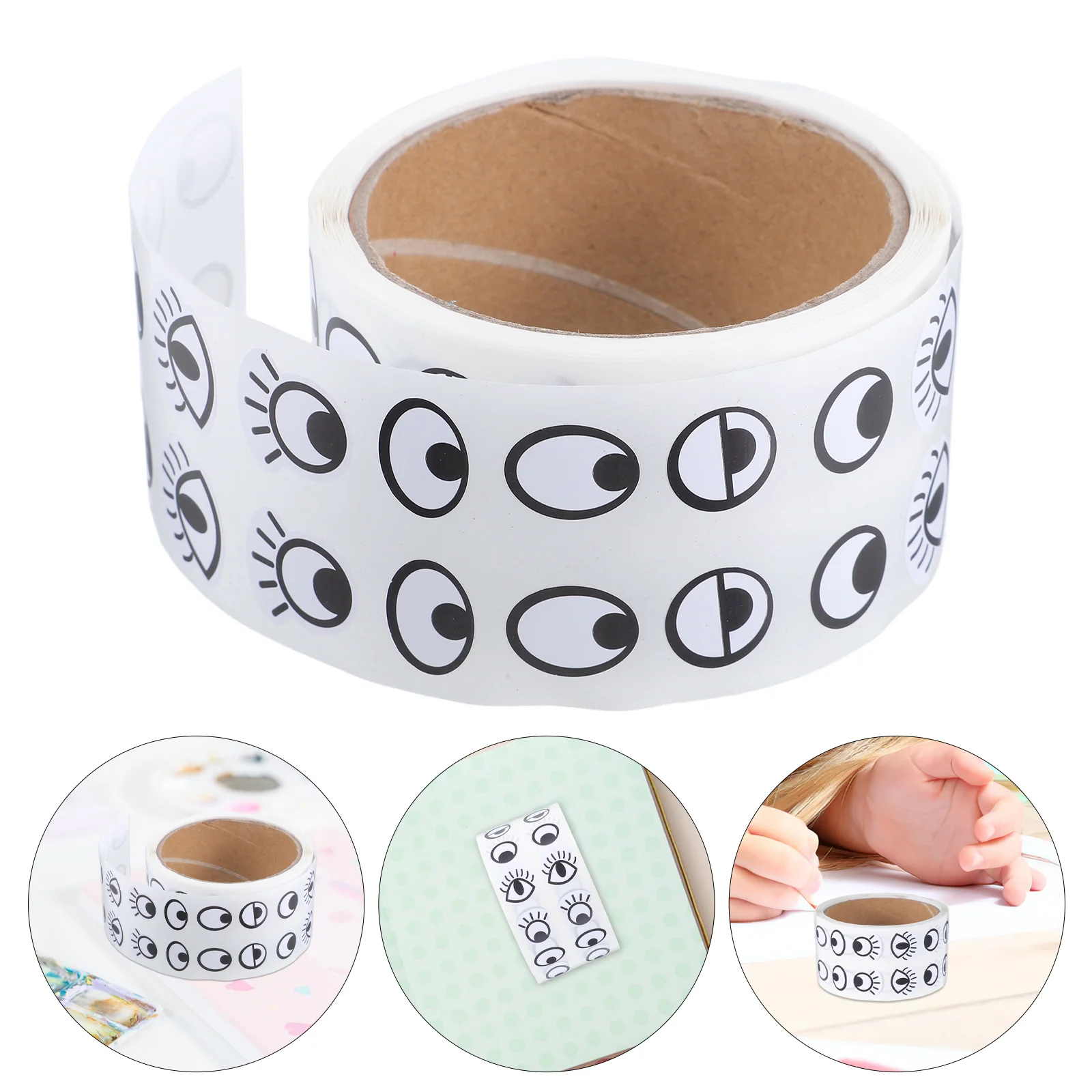 

Cartoon Eyes Stickers Decal Personality Black Bulk Paper Adhesive Googly Child Balls for Crafts