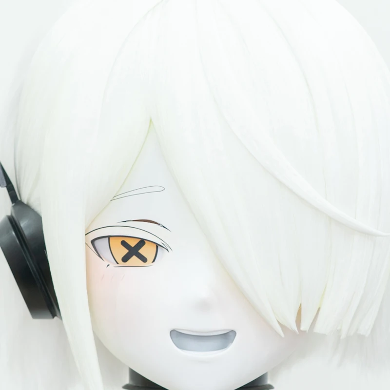 

(MEO012) Customize Handmade Full Head Lockable Crossdress Male to Female Japanese Cartoon Anime Game Character Kigurumi Mask