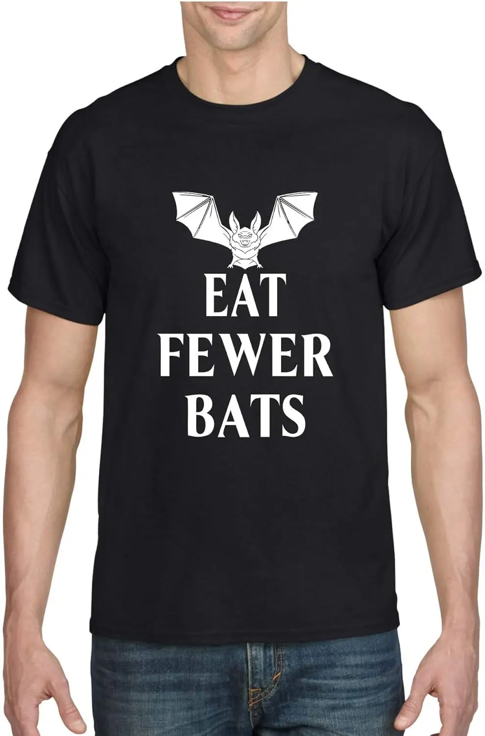 Men's T Shirt Eat Fewer Bats Funny Germs 2020 Graphic Tshirt wholesale cheap graphic t shirts 2024 streetwear t-shirts