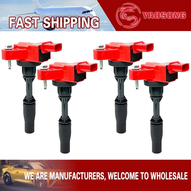 

4pcs Performance Ignition Coil for Cadillac ATS 2.0 2.5 CT6 CTS 2013-2019 099700218 12652405 12654078 12687140 25202791 GN10682