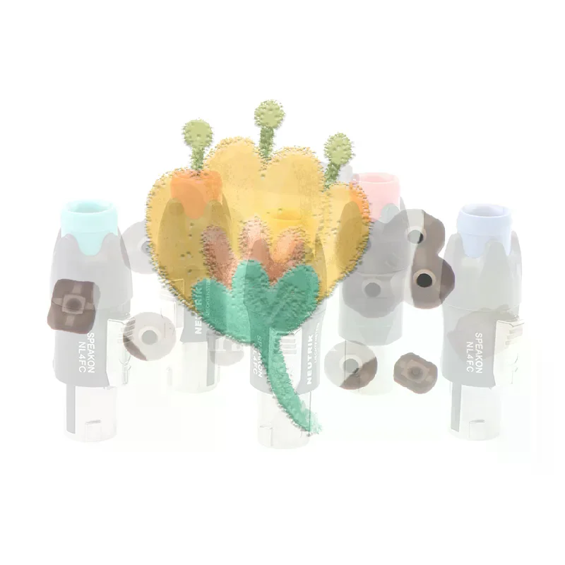 Metal 4 Pin Ohmic Audio Connector NL4FC Solder-free Stage Speaker Wire Professional Audio Plug Accessories