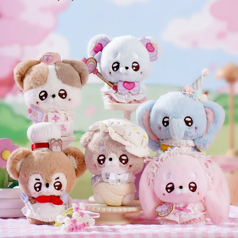 

Плюшевый брелок ABFUN handspupu nyny Bunny Dog, мягкая игрушка в виде животного, милая мини-кукла, подарок для девочек и женщин