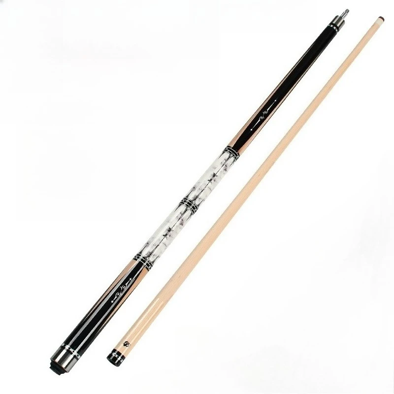 Medium and high-end American big head billiard cue 1/2 two-section billiard cue Chinese nine-ball maple cue 12.5mm