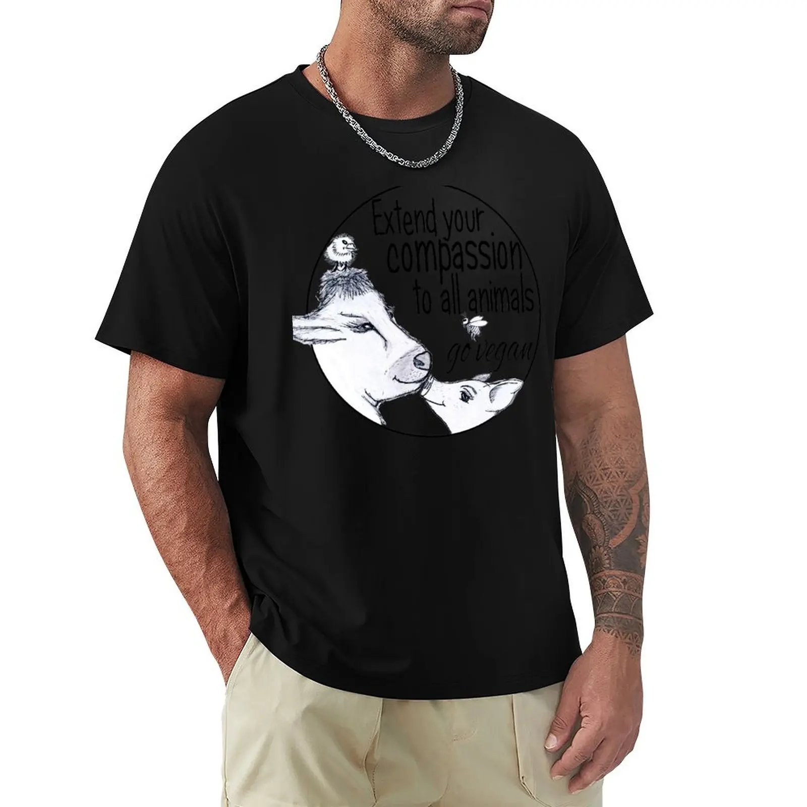 Compassion T-Shirt Holiday Casual Short Sleeve Top
