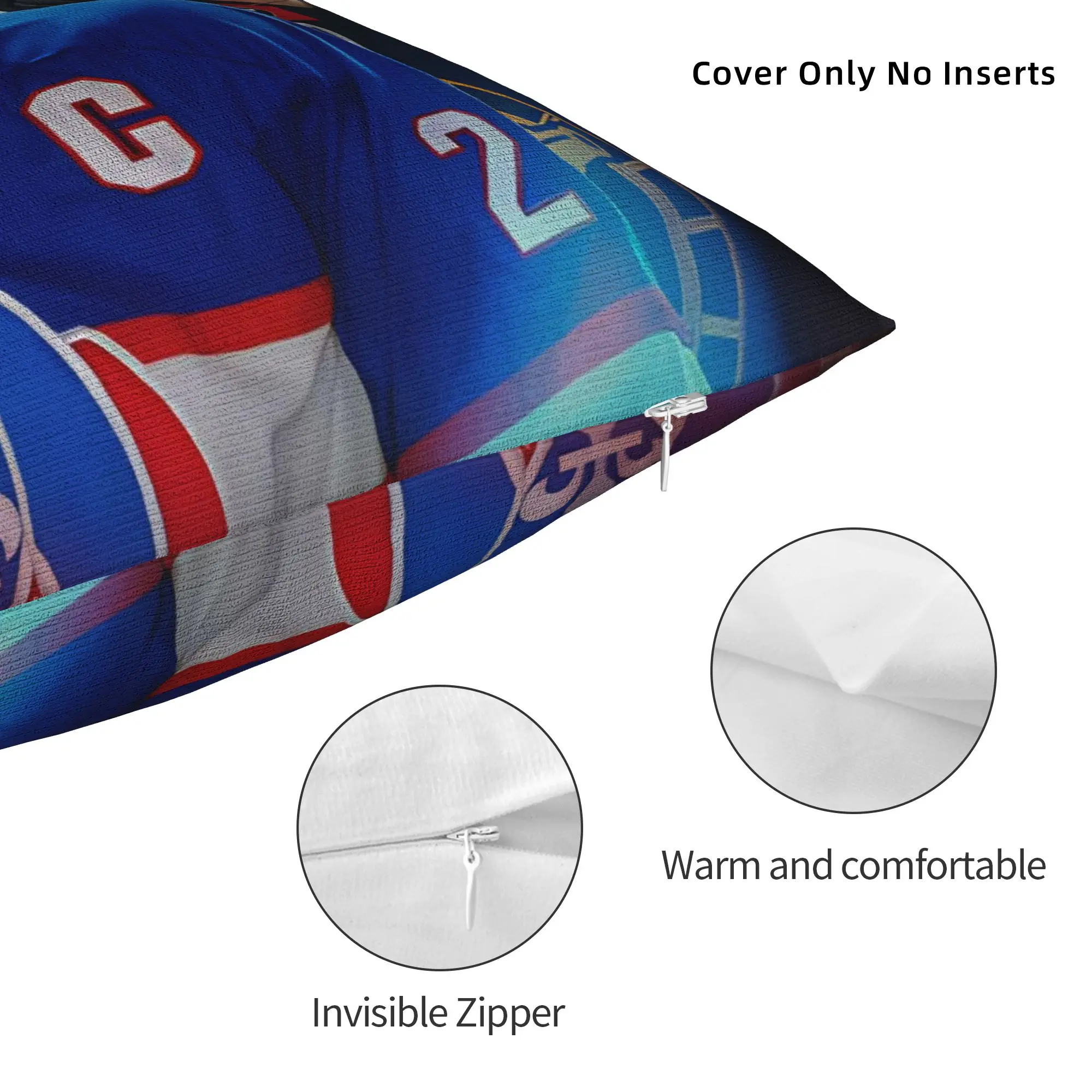 Heated Rivalry Square Pillow Case Polyester Cushions for Sofa Hockey Game Casual Pillowcover Home Decor