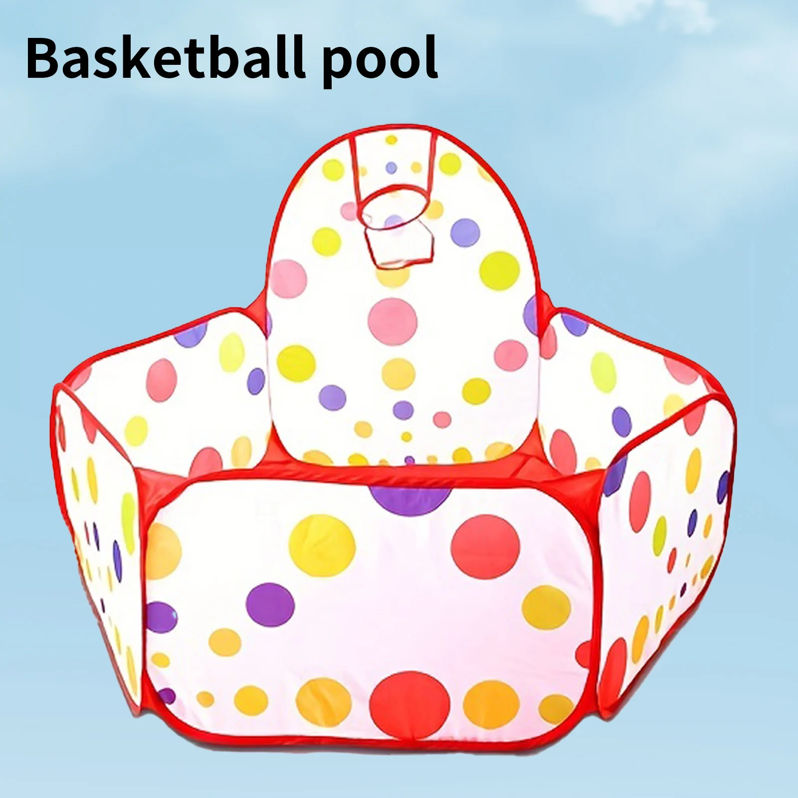 Children\'s Ocean Ball Pool with Basketball Basket Bobo Pool Toy 0.9M (Excluding Ball)