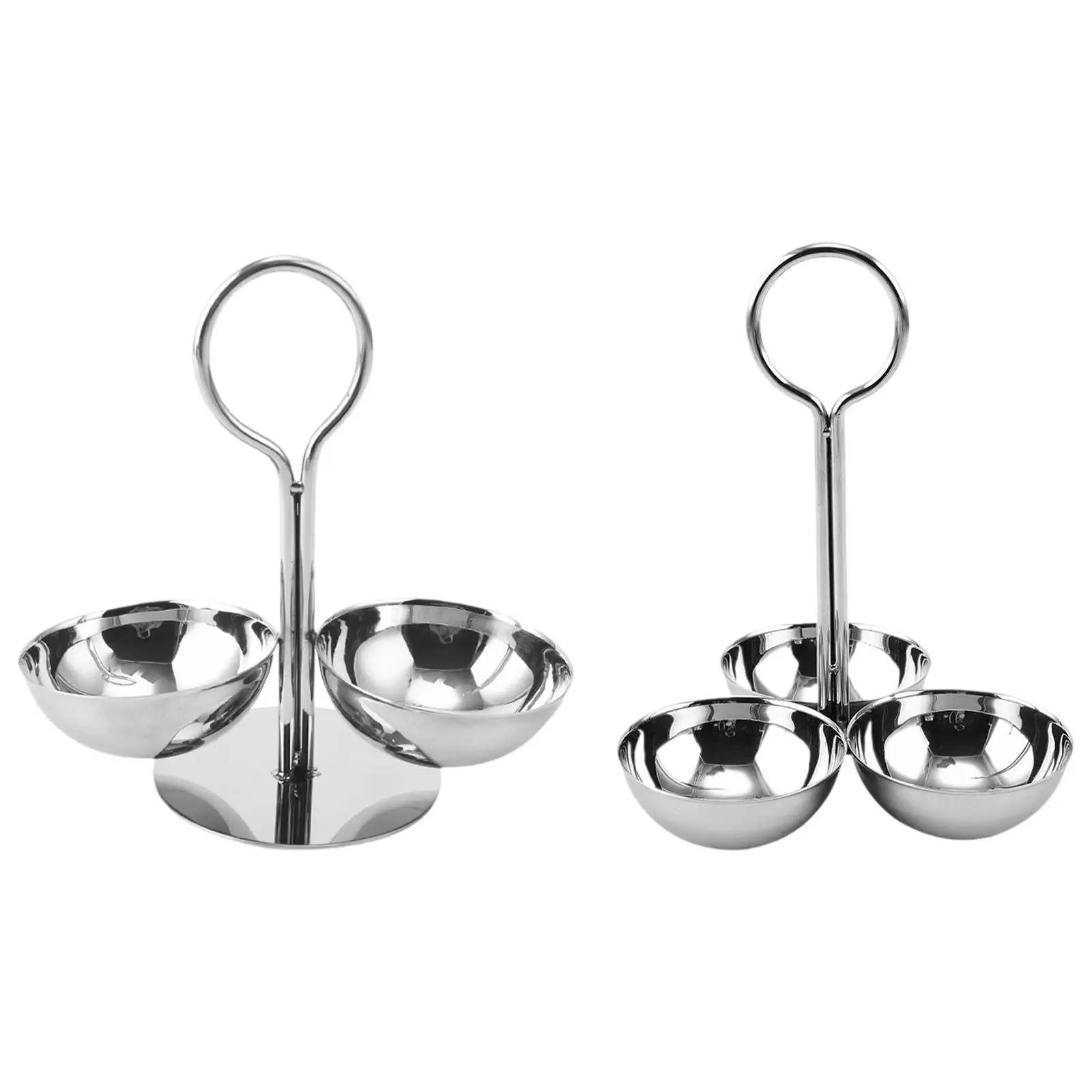 Serving Bowls Set Display Stand Fruit Bowl Stainless Steel Snack Stand with Bowls for Candy Nuts Appetizer Snacks Side Dishes