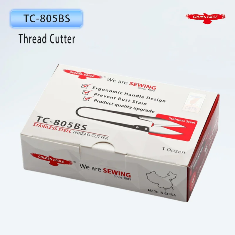 Golden Eagle TC-805BS  Sewing Scissors Thread Cutter U-shaped Thread Snips Cross-stitch Tool Sewing Machine Parts