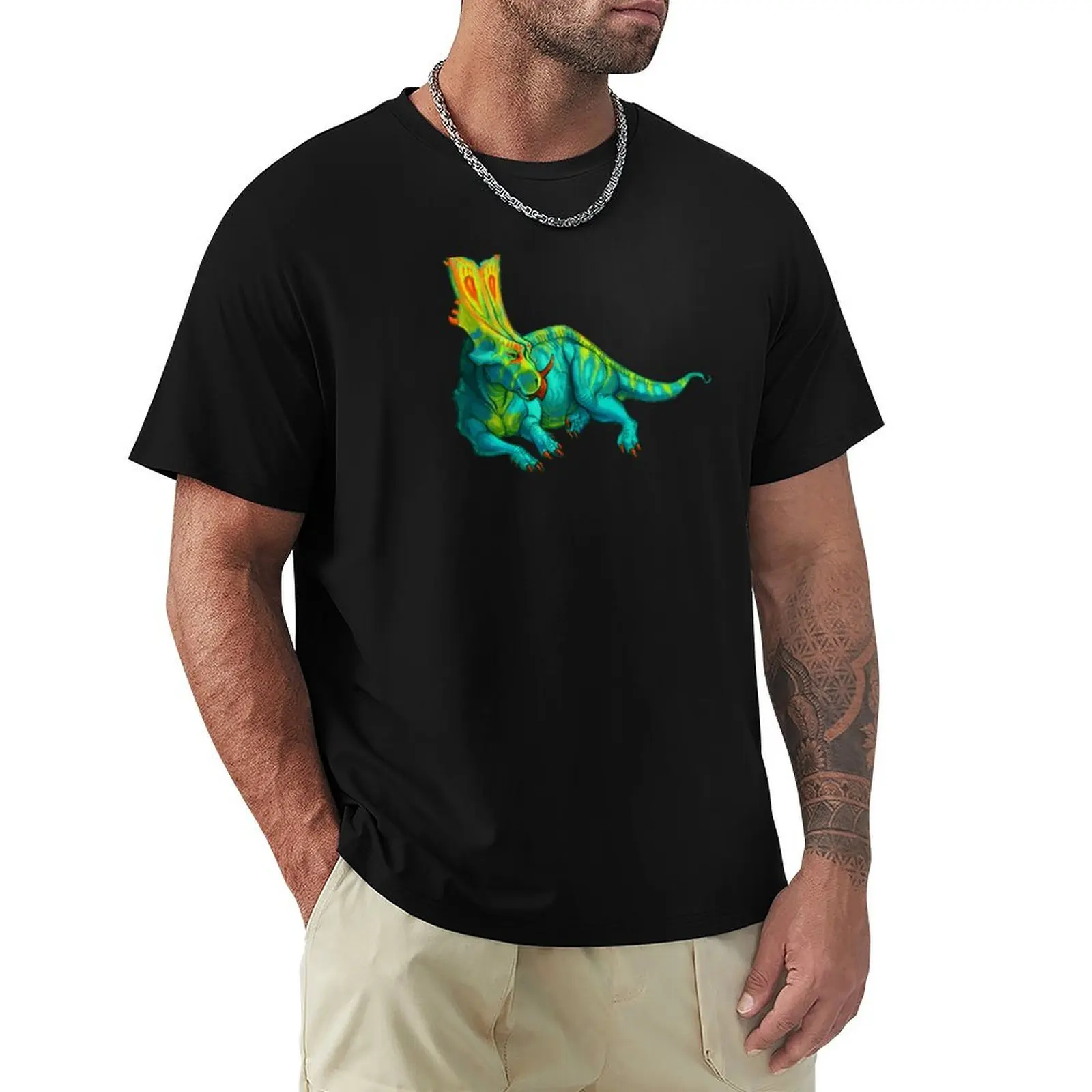 

Chasmosaurus belli T-Shirt custom t-shirts topping graphic tee shirt mens clothes