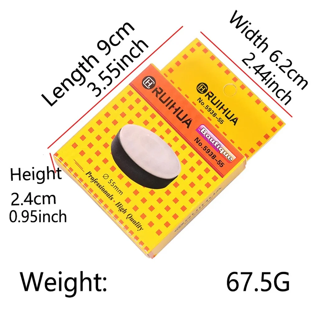Rubber For Watchmaker Mat Featuring Dedicated Grooves for 55mm 75mm Watch Movement Handling and Assembly Tasks