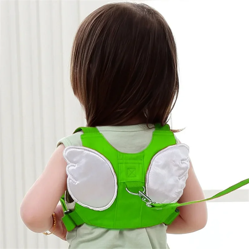 Cute Angel Wing Shaped Baby Anti Lose Strap Kids Universal Toddler Walking Strap Traction Rope Simple Style Breathable Belt