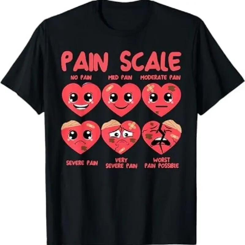Pain Scale Heart Candy Trauma Nurse Triage Valentine s Day T Shirt