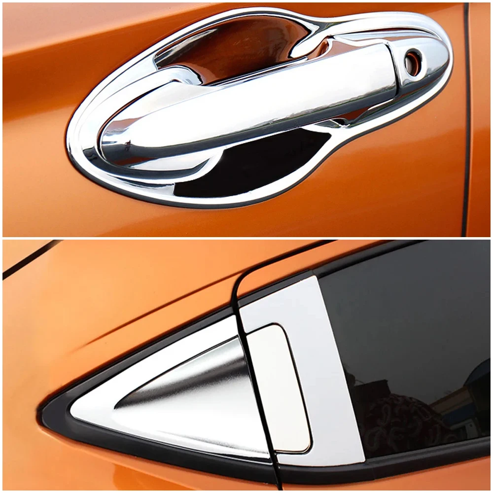 

For Honda HR-V HRV 2014-2020 Chrome Exterior Front Rear Door Handle Cover Door Bowl Cap Anti Scratch Protector Decor