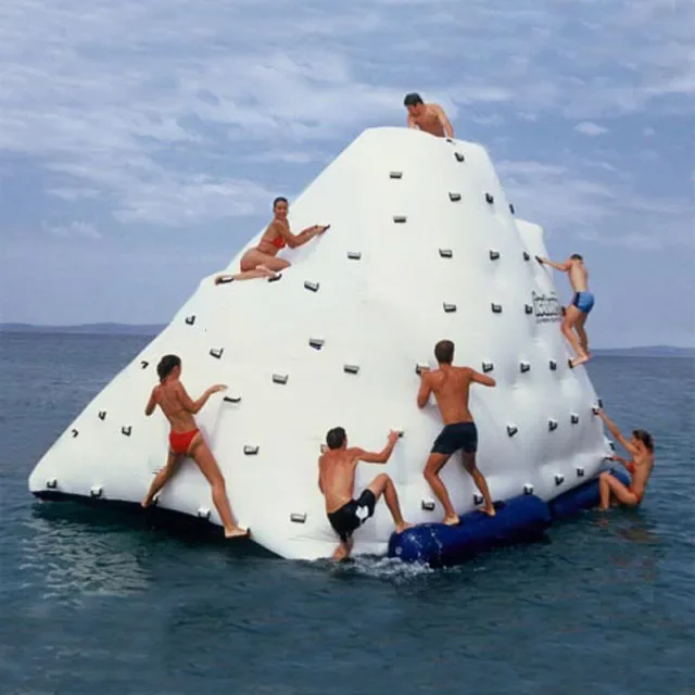 

Airtight water park durable inflatable water iceberg for rental business