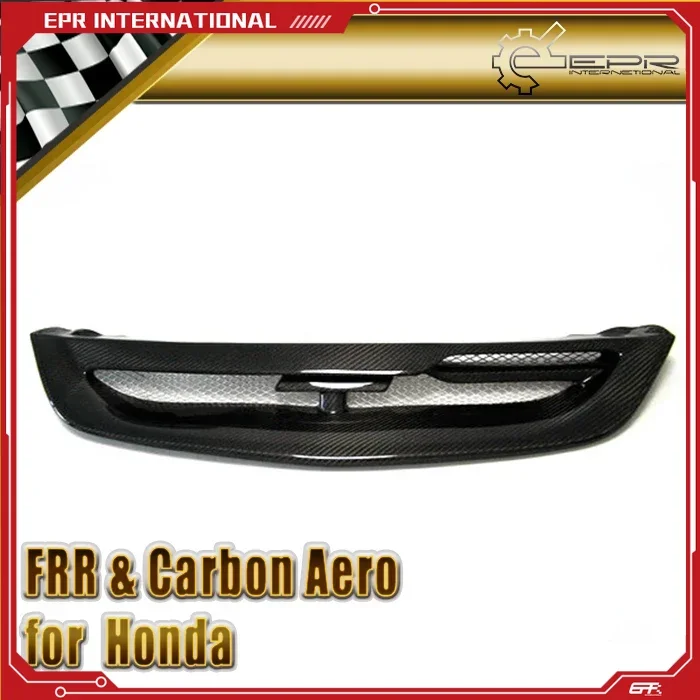 

Car-styling For Honda 04-05 EP Civic Hatch Back Carbon Fiber Front Grill Glossy Finish Bumper Grille Cover Fibre Grills Mesh Kit