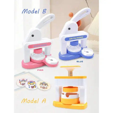 Badge Maker 1 Set DIY Round Button Maker With 48 Patterns And 48 Button Parts Cute Press Pin Maker Machine Gift Some Color Patt