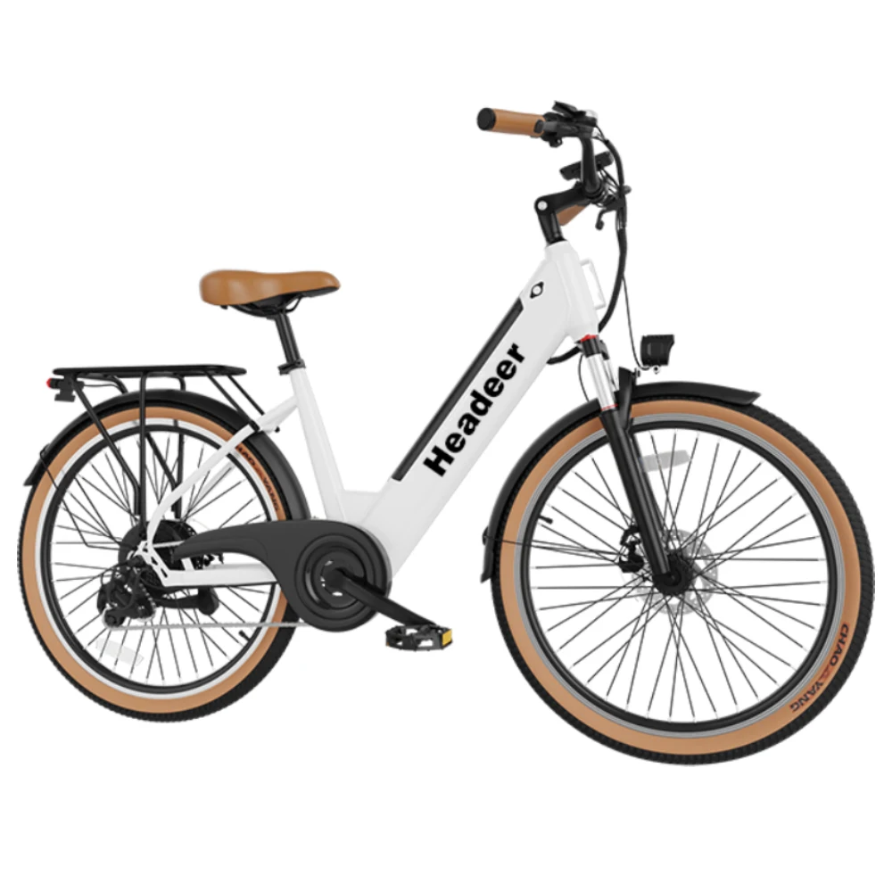 HEADEER BD26195 Elektrische fiets 48V11.5AH Batterij Volwassen E-bike 26-inch band Dubbele schijfrem 7-versnellingen Elektrische fiets voor stedelijk gebruik