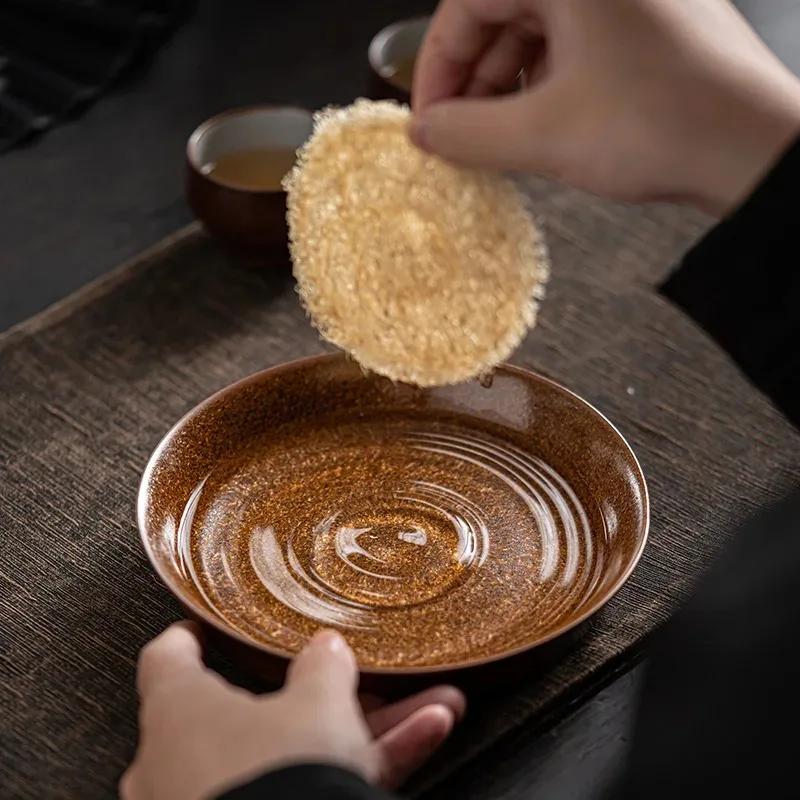 

Подставка для чайника в японском стиле ручной работы, керамическая, для чайной церемонии Кунг-фу, аксессуар для чайного столика