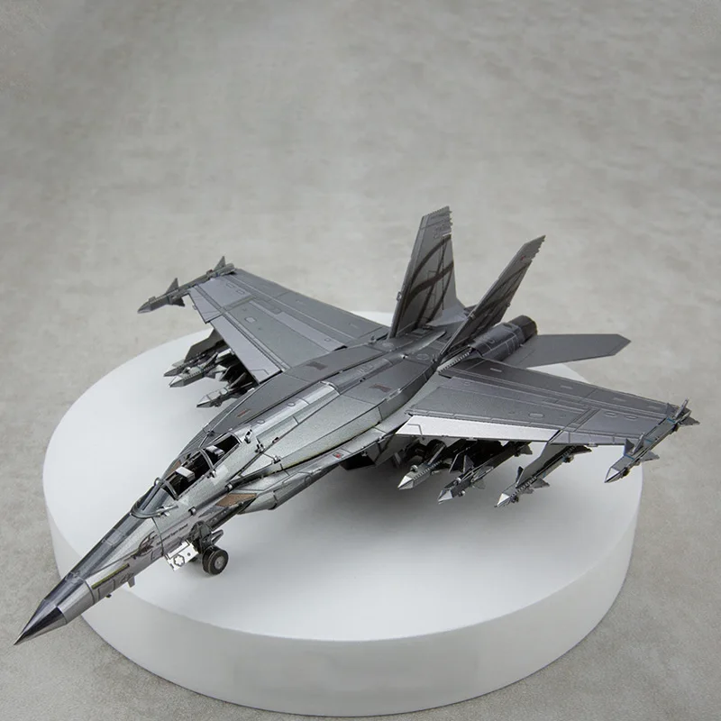 

Hot Sale Super Fighter Jet 3D Metal Puzzle Full Metal DIY Assembly Model Kit Precision Jigsaw Desktop Decor Gift for Hobbyists