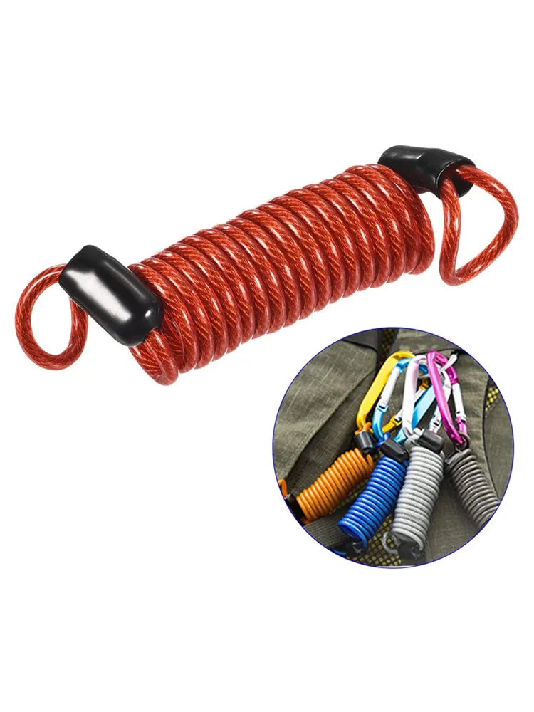 Password Lock Accessories: Anti-Theft Steel Wire Rope for Password Locks, 49-Strand Plastic-Coated Spring Steel Cable, Multiple Colors Available 1m Key Chains