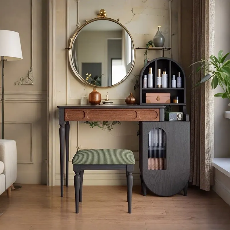 

Modern Aesthetic Elegant Bedroom Dressing Table Premium Trendy Makeup Vanities Bedroom Furniture Vanity Tocador Maquillaje