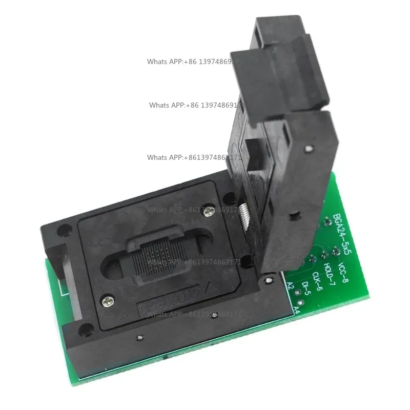 5x5mm BGA24 to DIP8 IC Socket TFBGA Chip Frame for RT809H T56 T48 RT809F TL866CS TL866A TL866II Sofi Programming