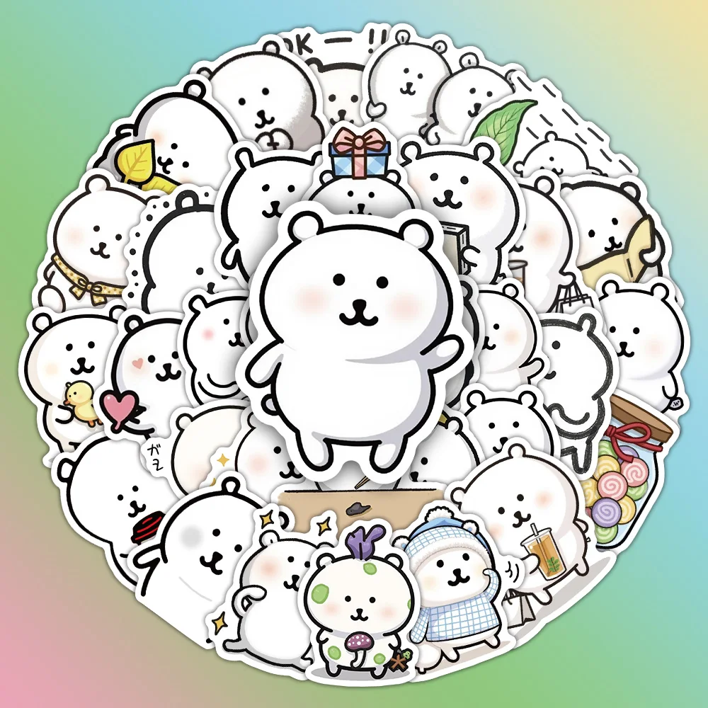 

63PCS New Joke Bear Cartoon Cute Funny Graffiti Stickers Decorative Pencil Case Laptop Suitcase Waterproof Decal Kids Toy