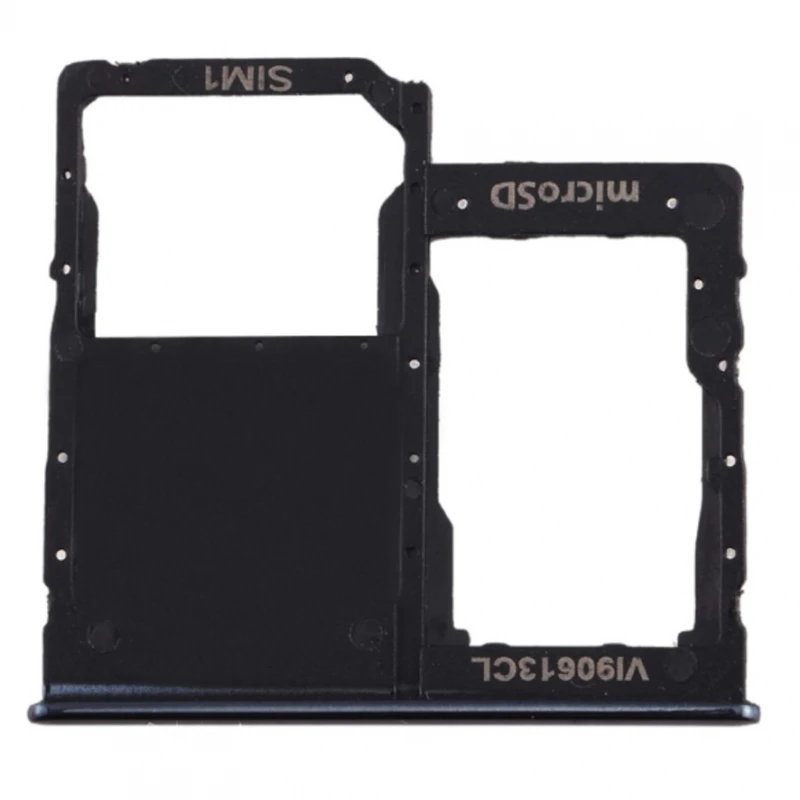 SIM tray for SAMSUNG GALAXY A40 MICRO SD card adapter black side # Samsung Galaxy A40 (SM-A405F, SM-A405FD)