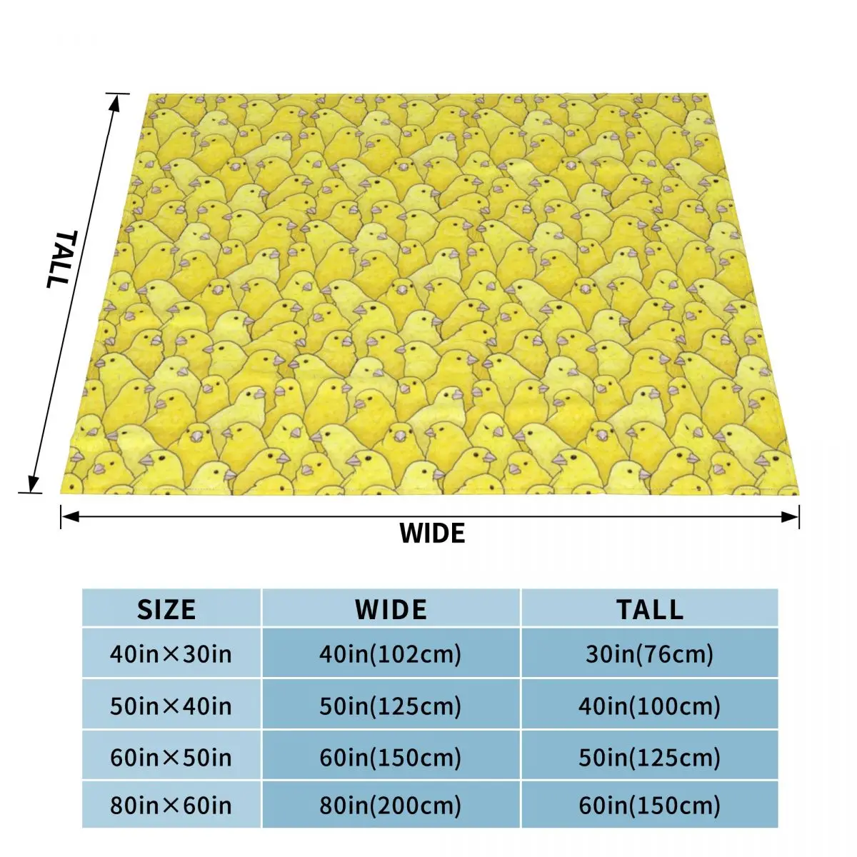 Yellow Canary Pattern Throw Blanket blankets and throws Sofa Quilt Soft Big cosplay anime Blankets