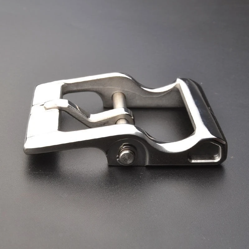 Detachable Stainless Steel Belt Buckle 40mm Metal Pin Buckle Replacement Hardware for Leather Belt