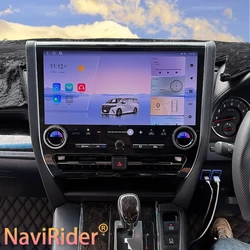 RHD For Toyota Alphard Vellfire 30 Serise A30 Upgrade Alphard 40 Serise A40 Android 15 Inch Car Radio Video Player GPS Carplay