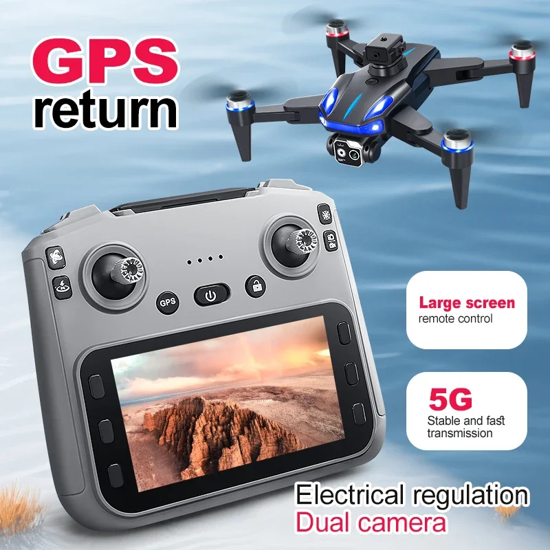 K911 SE الطائرة بدون طيار المهنية 4K ثلاثة عدسة مع شاشة الليزر تجنب العوائق GPS تحديد المواقع فرش FPV WIFI لعبة طائرات بدون طيار #3