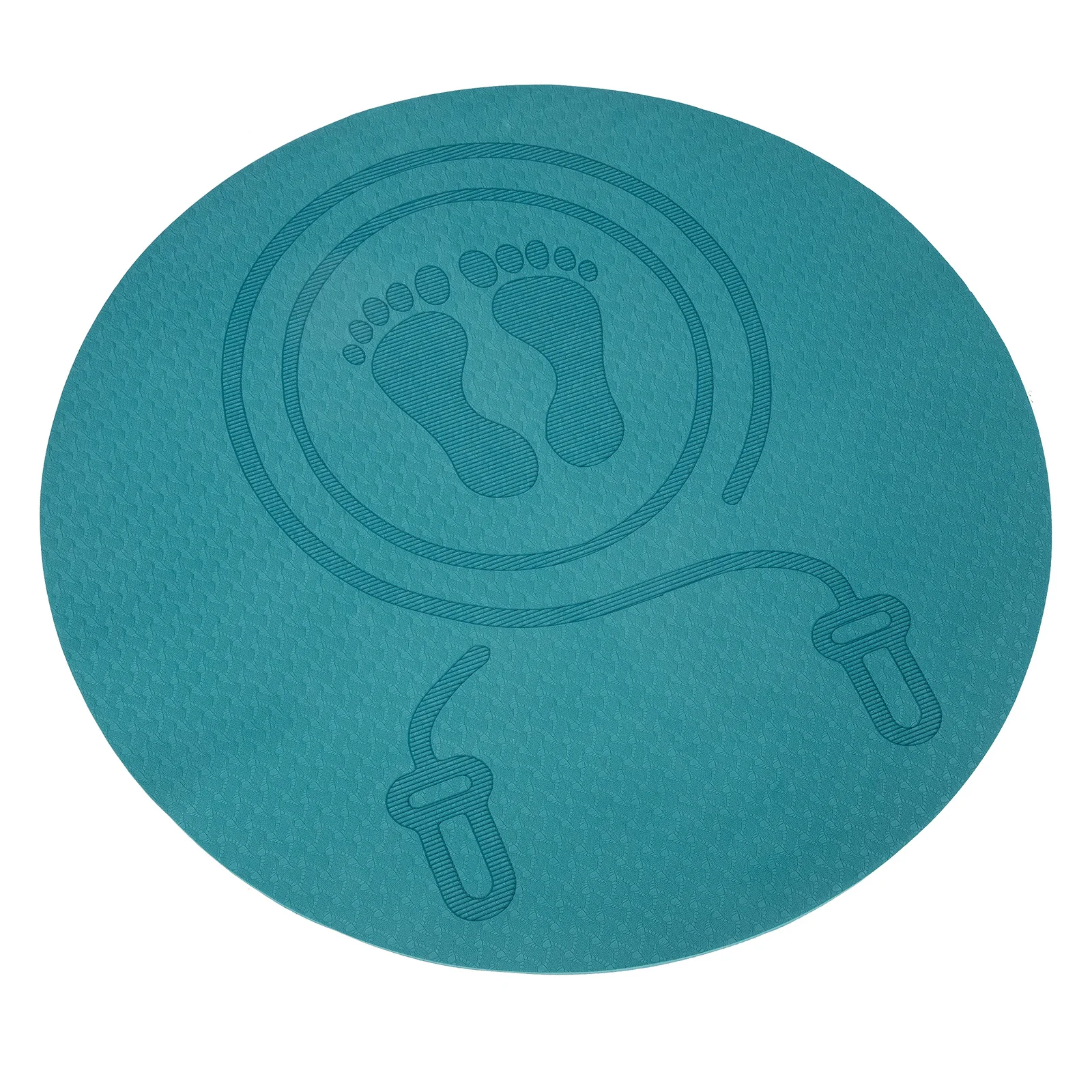 プレミアムTPE製ジャンプフロアマット 室内縄跳び用 防音フィットネスマット 静音 滑り止め ホームジム エクササイズマット