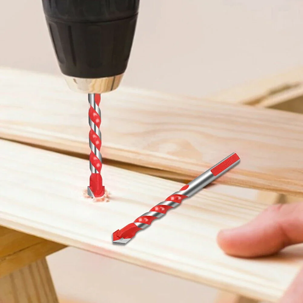 10 قطعة 6 مللي متر لقمة ثقب كربيد متعددة الوظائف الثلاثي لقمة ثقب للزجاج سيراميك الطوب الخرساني المعادن الخشب ثقب فتاحة