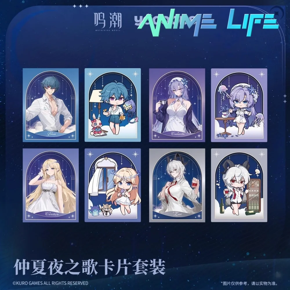 Disponível Cartethyia Zani Cantarella Brant Jogo Wuthering Waves Cartão de desenho animado Anime Cosplay