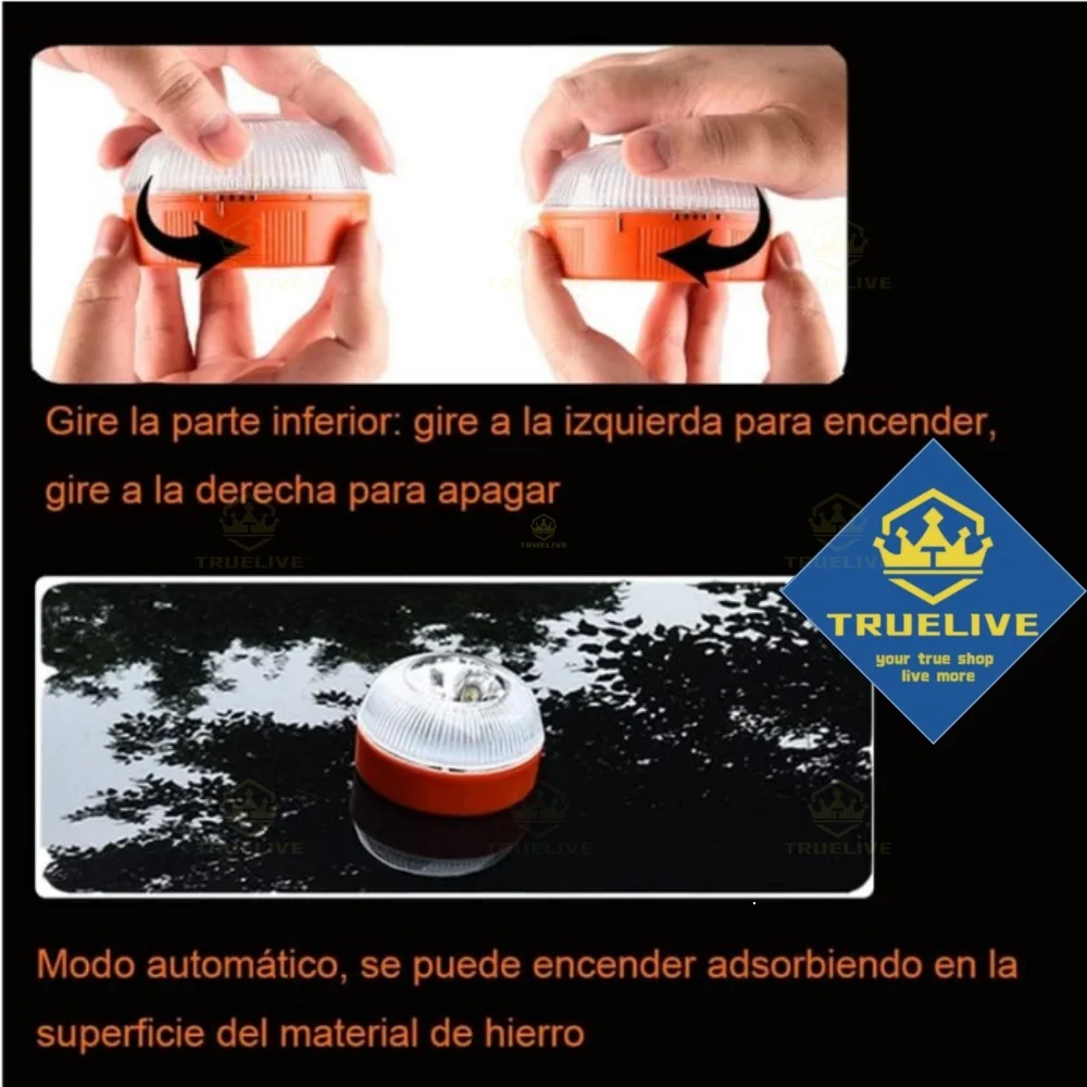 5/3/1PCS V16 LED Car Emergency Light Flashlight Rechargeable Safety Signal Lamp Warning Light Waterproof Beacon Lamp Lighting