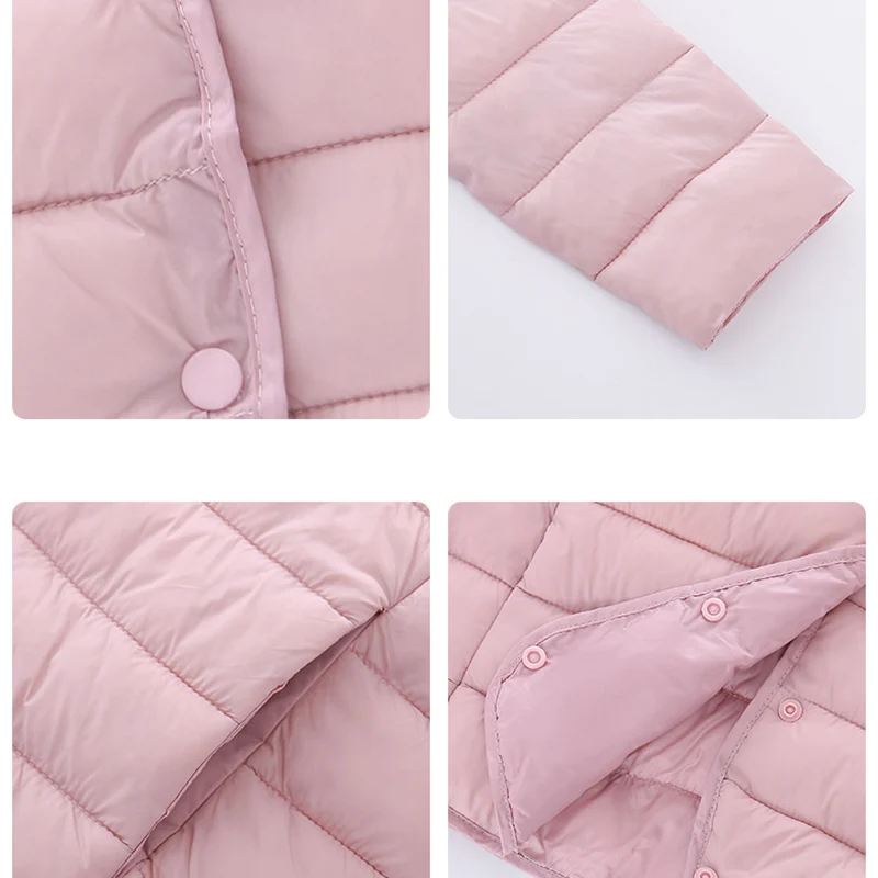 Women\'s Jacket Autumn Winter Ultra Light Down Cotton Collarless Padded Coat Matt Fabric Lightweight Warm Female Windbreaker Park