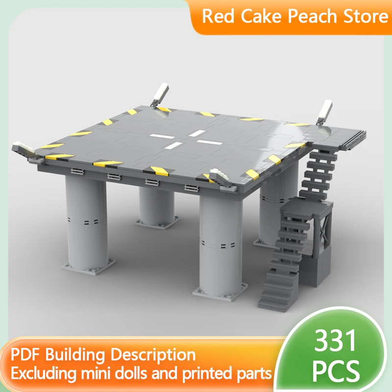 Star Movies Model MOC Building Bricks Aircraft Landing Platform Modular Technology Gifts Holiday Assemble Children Toys Suit