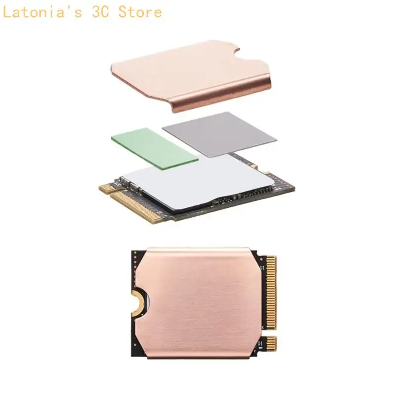 Heatsink Cooling Copper Sheet Pad Gaming Accessories for Steam-Deck 2230 SN740 X3UB