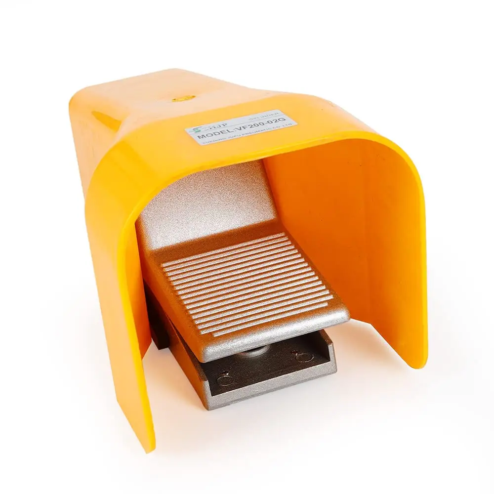 NEW Pneumatic Foot Pedal Valve 5/2 Internal Thread 1/4 Inch Pneumatic Air Valve Foot Pedal with Protective Cover Foot Pedal