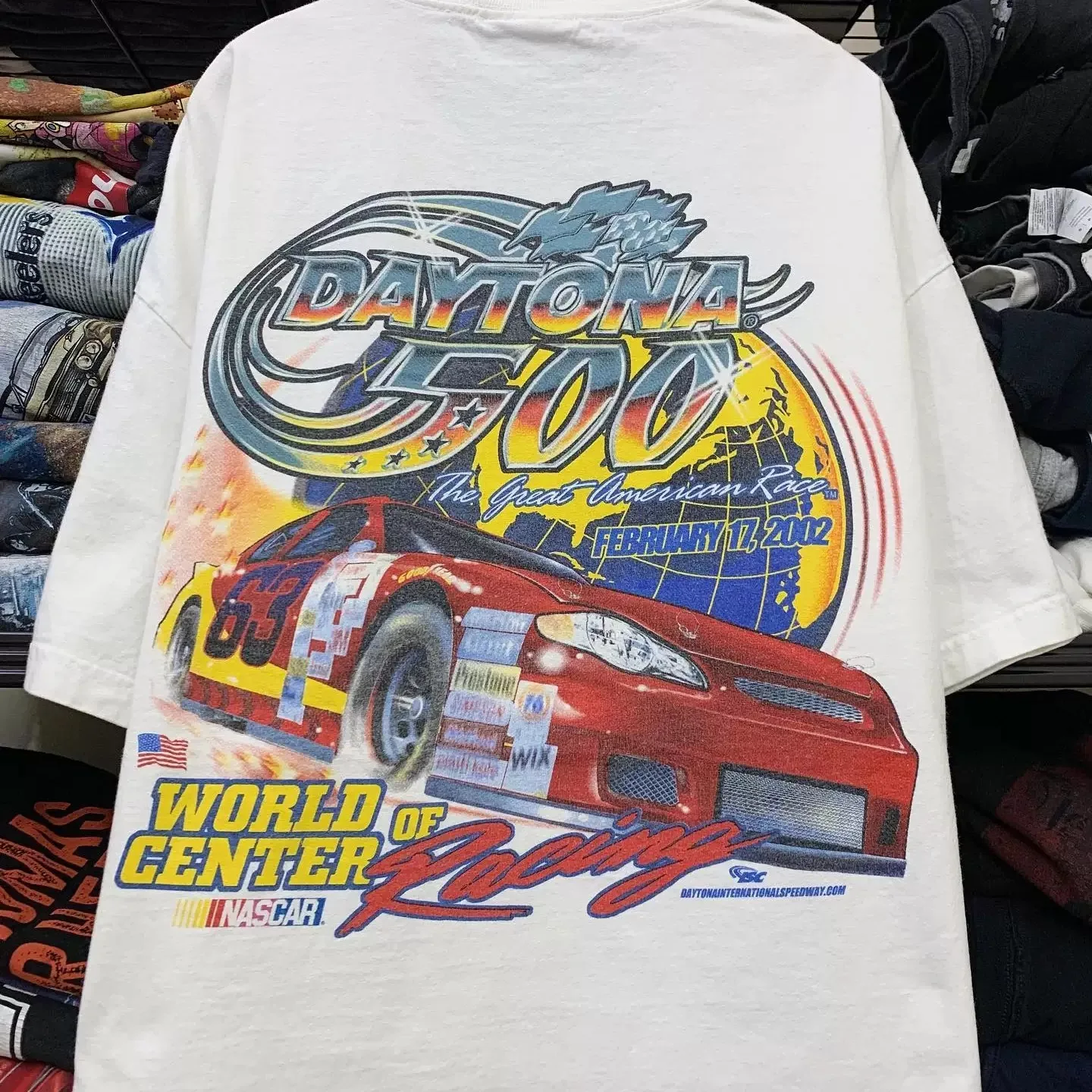 Vintage 2007 NASCAR Nextel Cup All Star Challenge Charlotte Motor Speedway Graphic T-Shirt Cotton Men Women Streetwear Tee