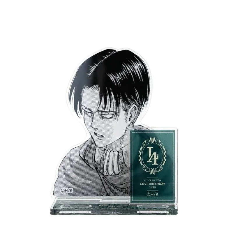 Ataque em titã levi ackerman figura acrílica anime eren suporte modelo boneca ornamentos de mesa exibição estátuas coleção modelo brinquedos